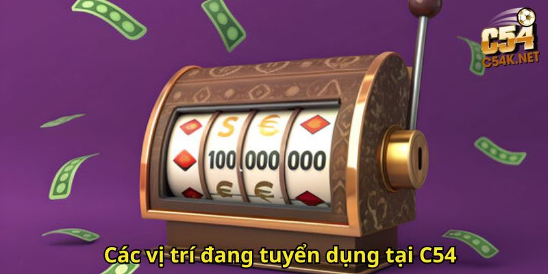 Các vị trí đang tuyển dụng tại C54